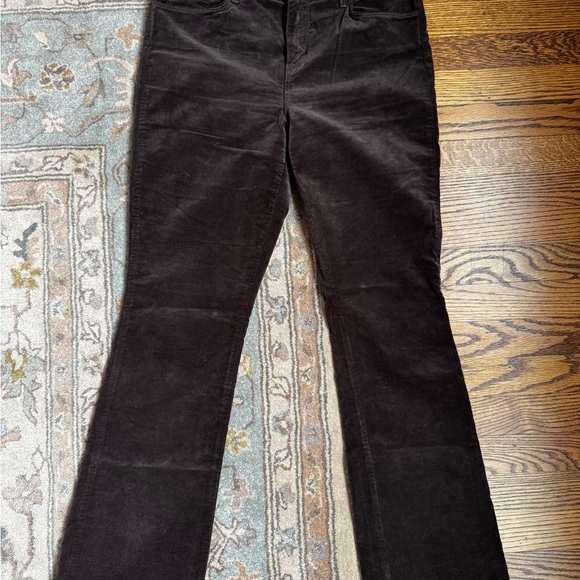 L'AGENCE Brown velvet Flare Women's Jeans - Picture 1 of 5